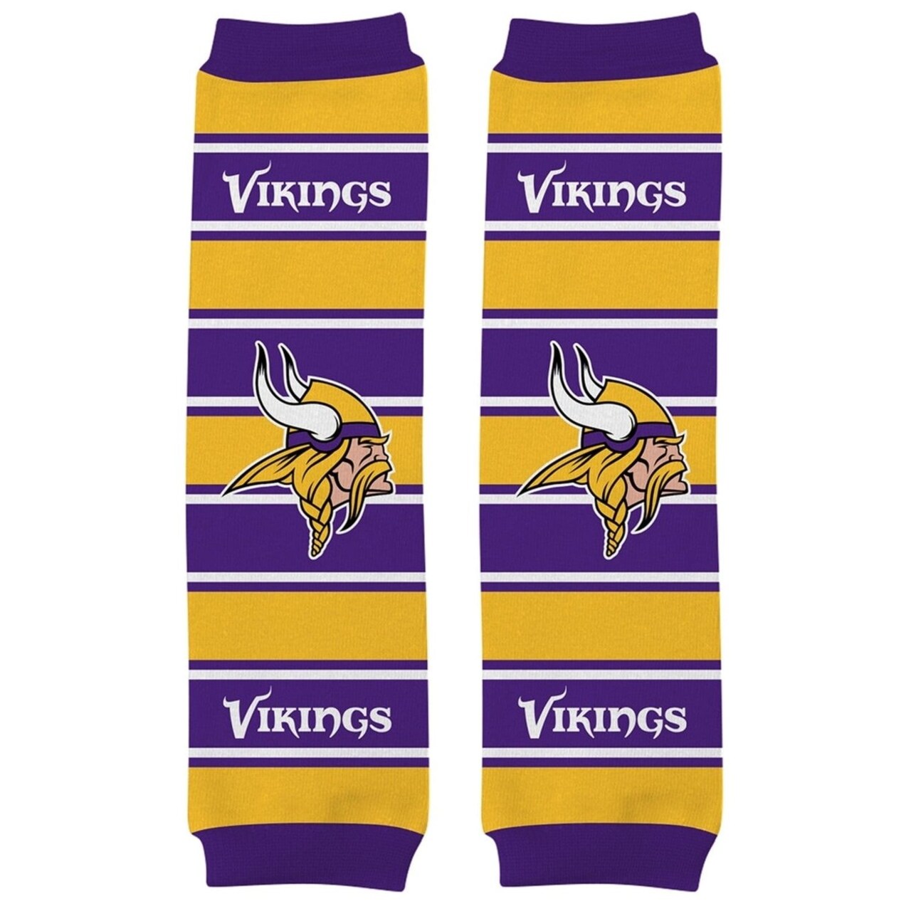 Minnesota Vikings Baby Leg Warmers Unisex Cotton Blend 9-35 Lbs Nfl Fan Gear